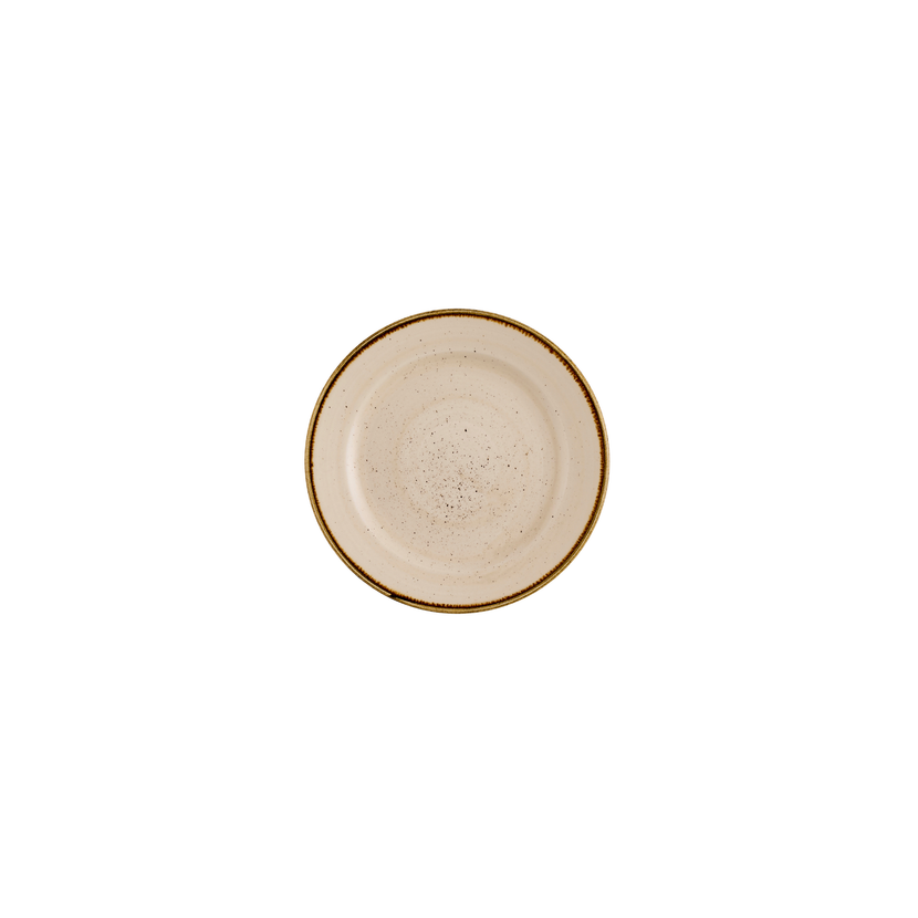 Stonecast Nutmeg Cream Profile Plate 17 cm 12/box