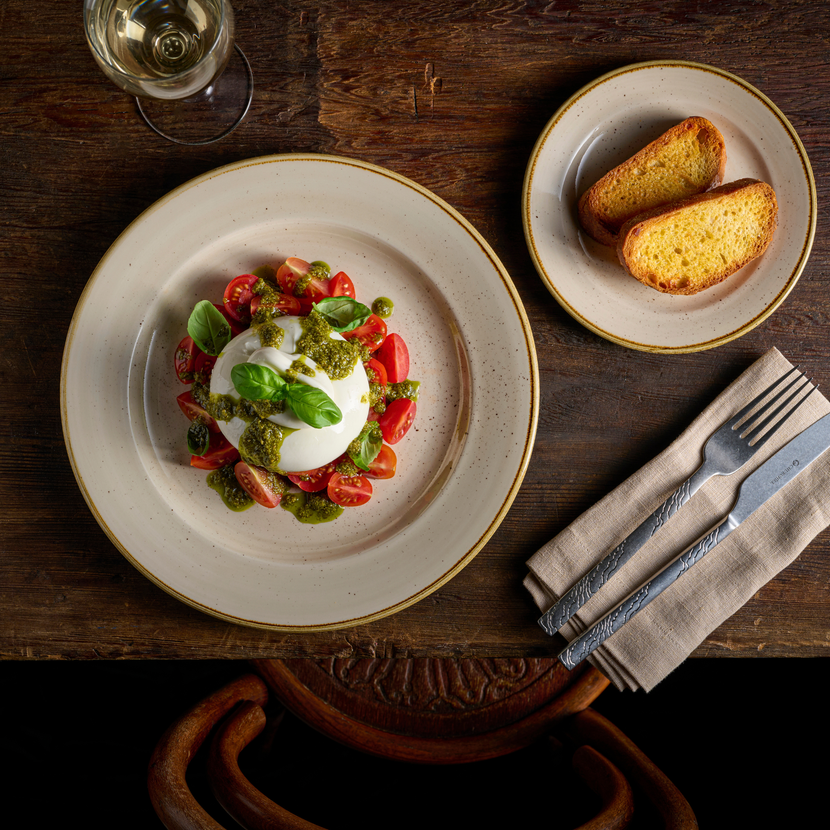 Stonecast Nutmeg Cream Profile Plate 27,6 cm 12/box