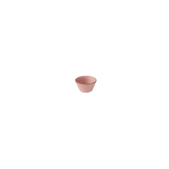 Churchill Stonecast Petal Pink Sauce Dish 90 ml – set van 12 sauskommetjes in een zachte petalroze tint, perfect voor het serveren van sauzen, dips of dressings in een moderne horeca-omgeving.