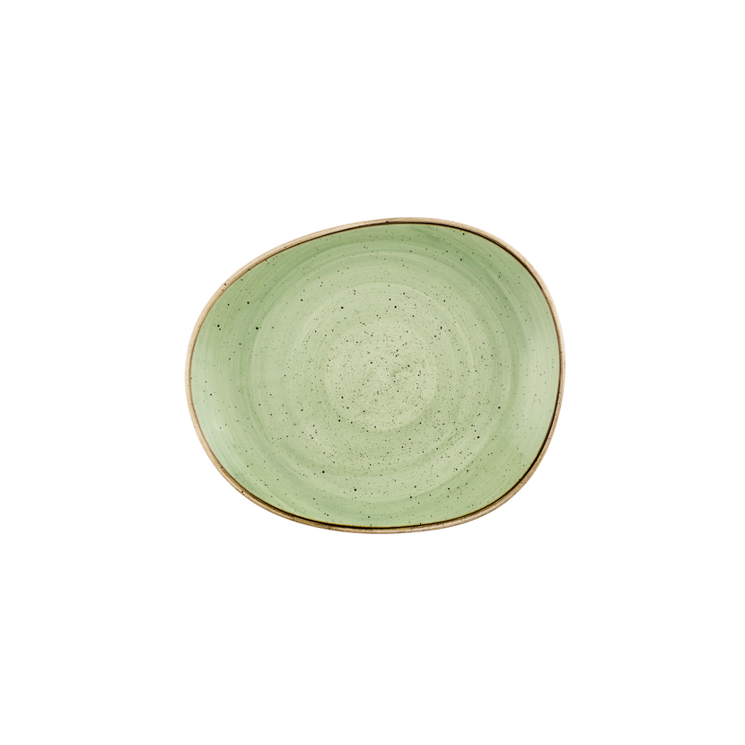 Stonecast Sage Green Opal Organic Plate 26 x 21,8 cm 12/box