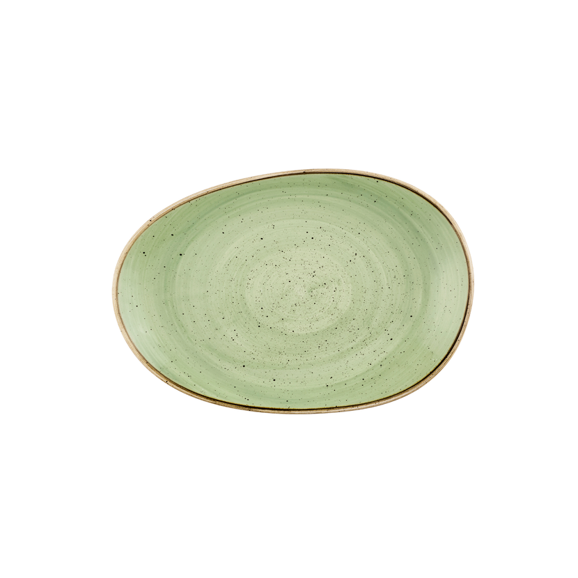Stonecast Sage Green Opal Org Platter 34,5 x 23,5 cm 6/box