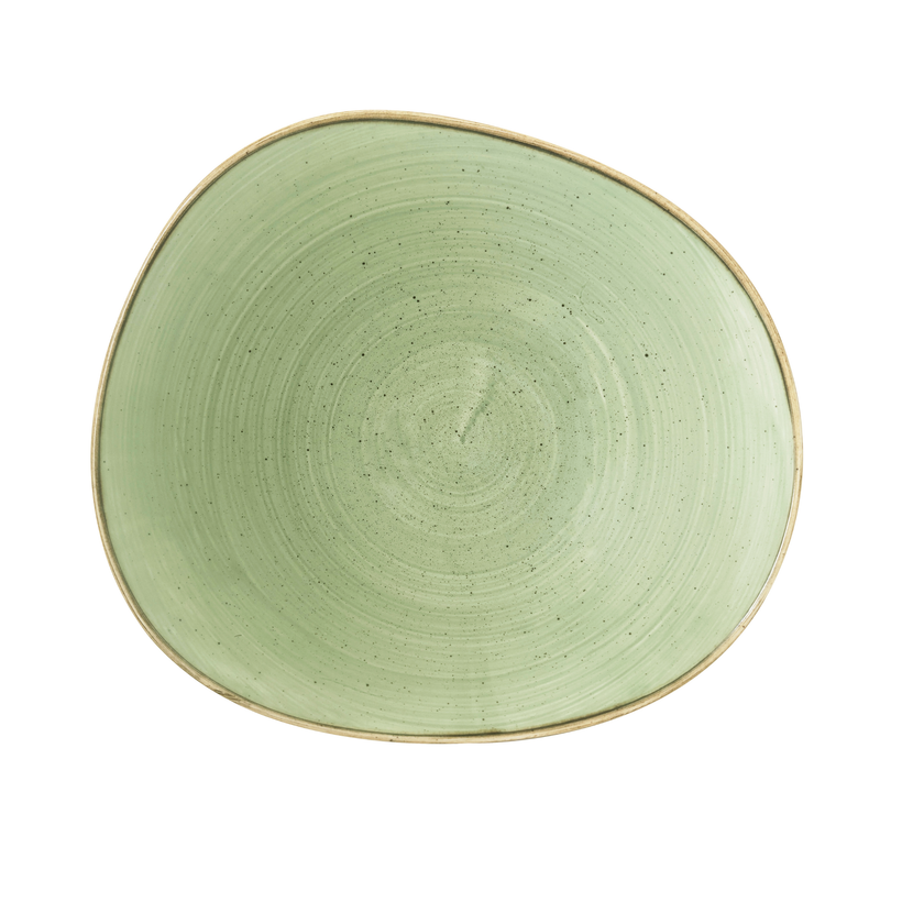 Stonecast Sage Green Opal Organic Bowl 25 cm 12/box