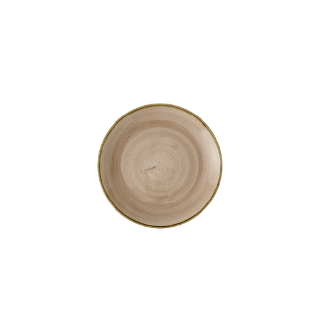Churchill Stonecast Truffle Evolve Coupe Plate 21,7 cm – set van 12 rustieke borden met handgemaakte uitstraling, ideaal voor horeca en fine dining.