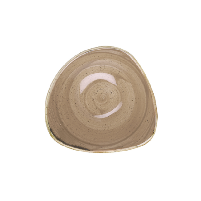 Churchill Stonecast Truffle Lotus Bowl 15,3 cm – set van 12 kommen met een rustieke truffelkleuring en lotusvorm, ideaal voor het serveren van kleine bijgerechten, soepen of desserts in een stijlvolle horeca-omgeving.