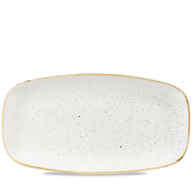 Stonecast BarleyWhite Oblong Plate 35.5 x 18.9cm 6/box