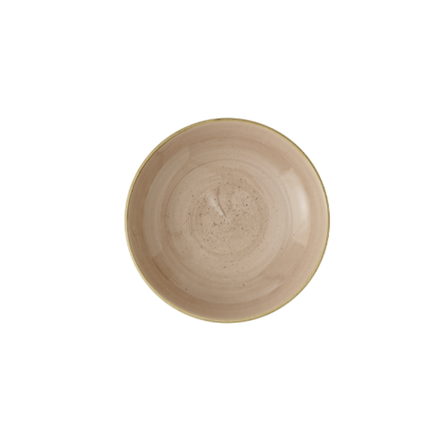 Churchill Stonecast Truffle Evolve Coupe Bowl 27,8 cm – set van 12 elegante kommen met een rustieke truffelkleuring, perfect voor het serveren van pasta's, salades of hoofdgerechten in een verfijnde horeca-omgeving.