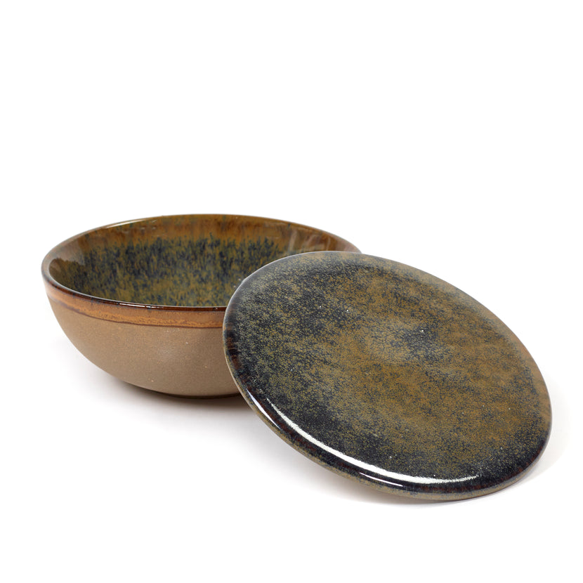 Surface Bowl + Lid Indi Grey L 13 W 13 H 5 cm 4/Box
