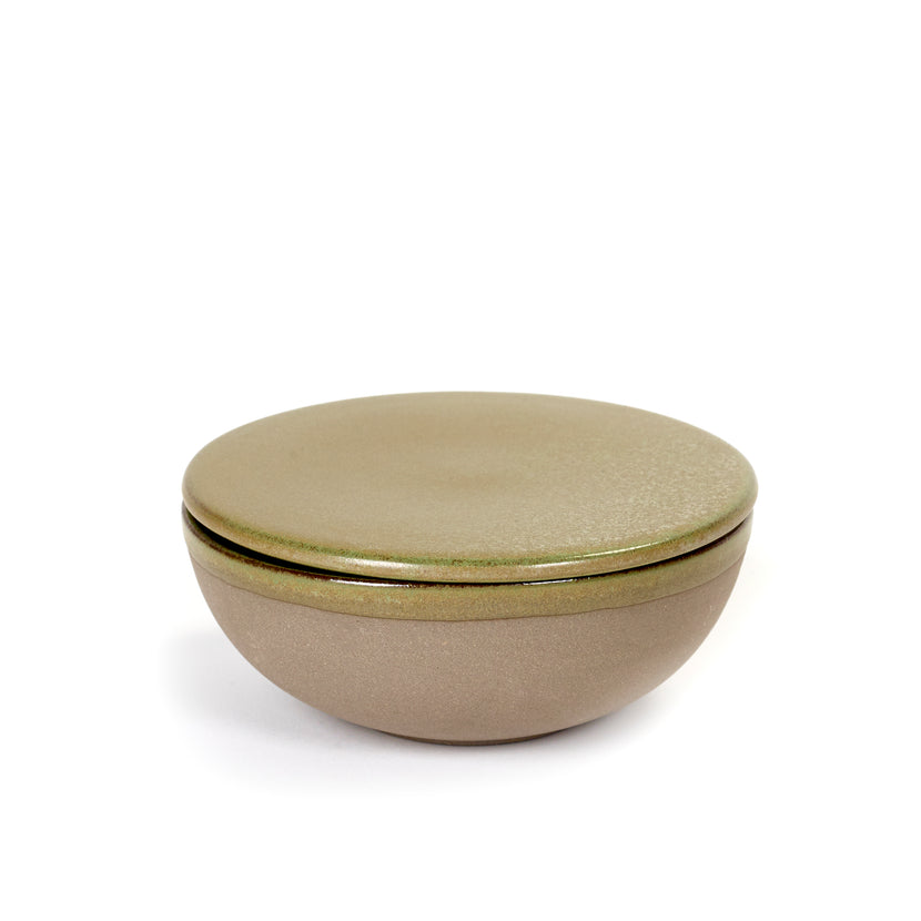 Surface Bowl + Lid Camo Green L 13 W 13 H 5 cm 4/Box