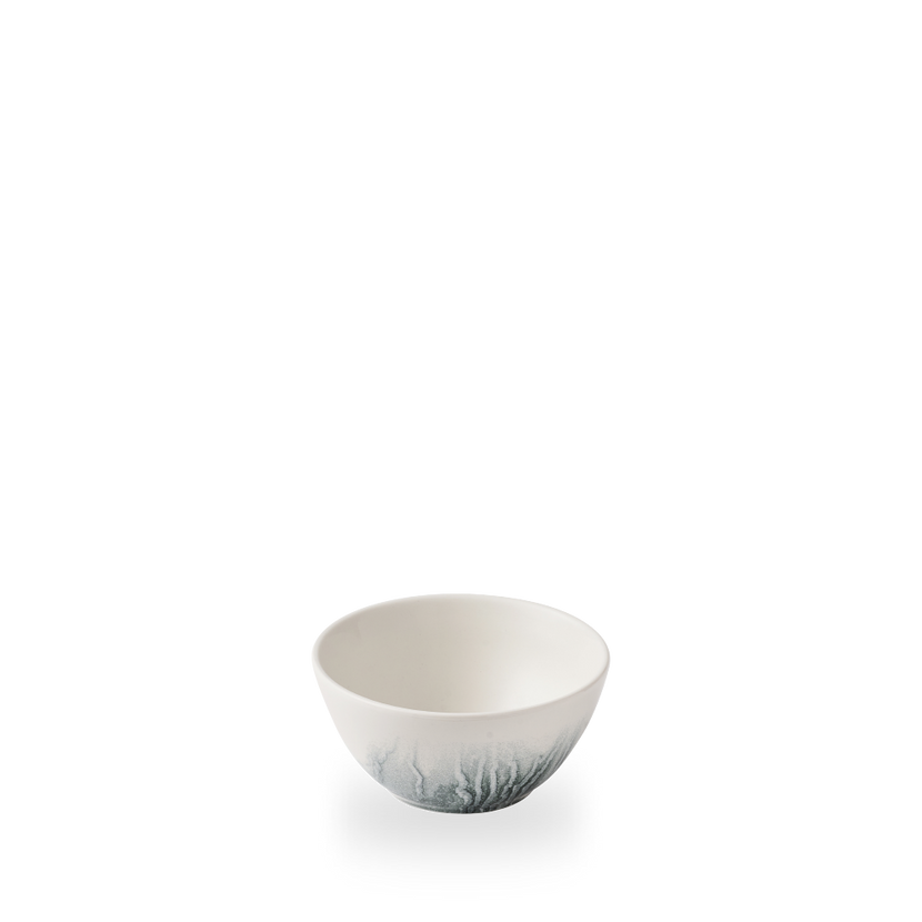 Tide Black Contour Snack Bowl 400 ml – porseleinen schaal met zwarte rand – 12 stuks – Churchill