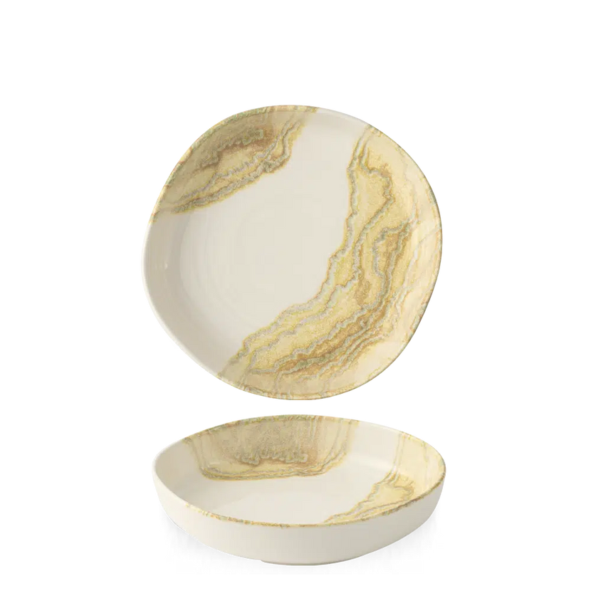 Tide Gold Organic Walled Bowl 20cm 6/box