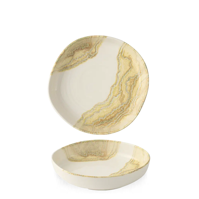 Tide Gold Organic Walled Bowl 20cm 6/box