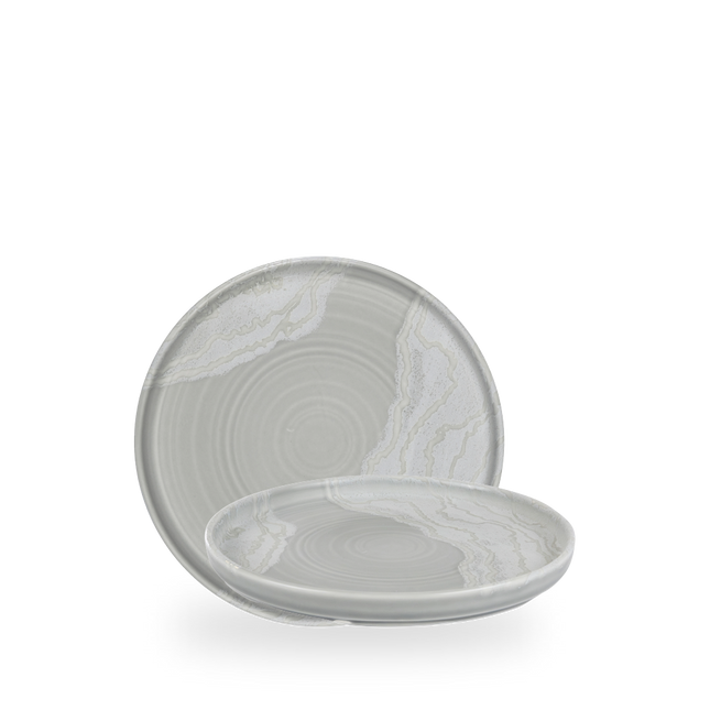 Churchill Tide Grey bord met opstaande rand 21 cm