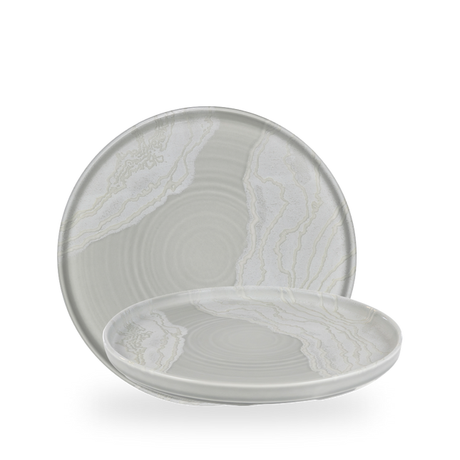 Churchill Tide Grey bord met opstaande rand 26 cm