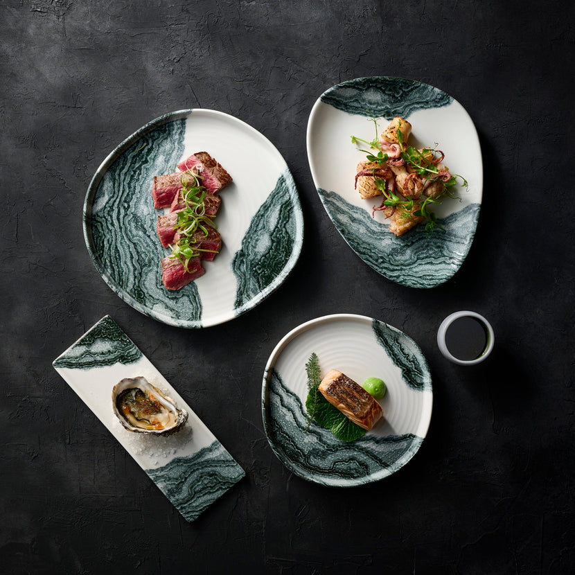 Tide Black Contour Shallow Bowl 200 ml 12/box