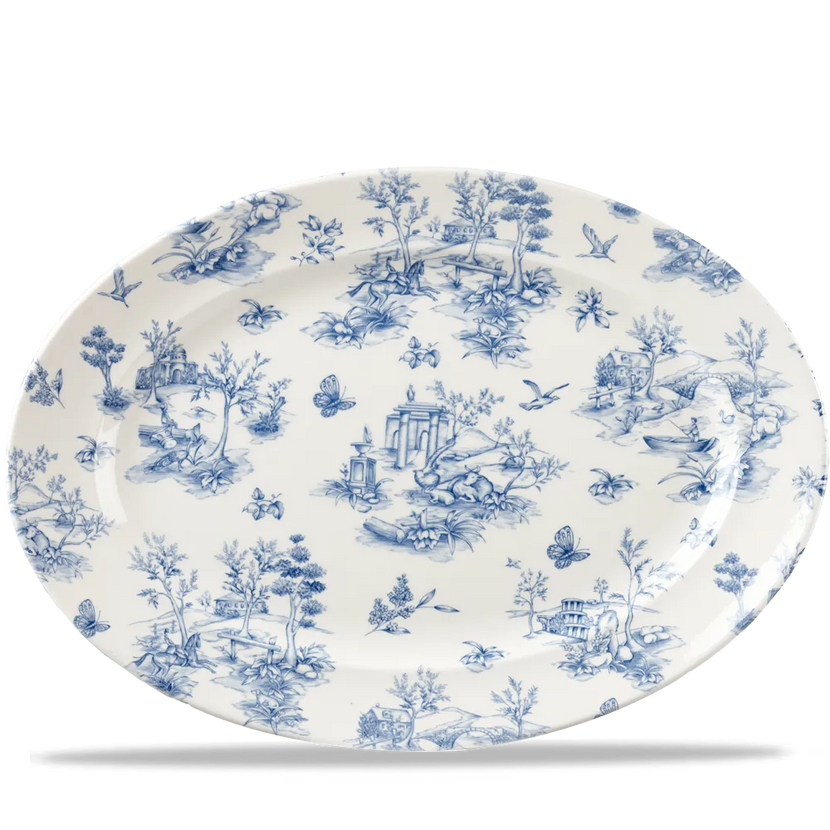 Toile Prague Classic Oval Plate 37cm 6/box