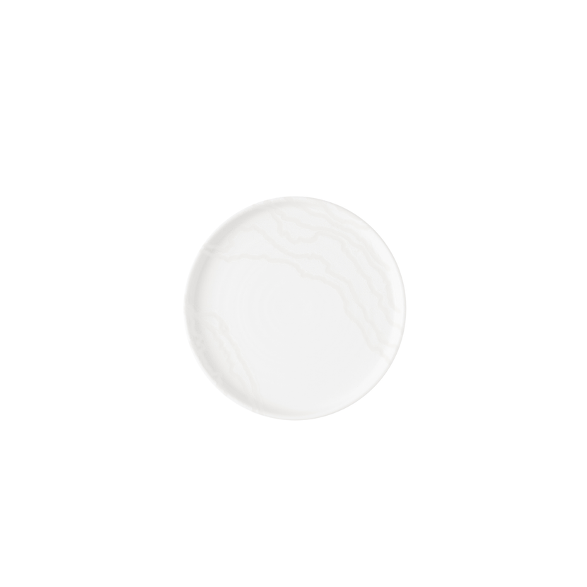 Tide White Walled Plate 21 cm 6/box