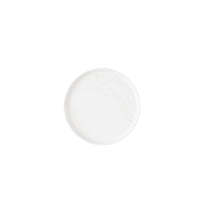 Tide White Walled Plate 21 cm 6/box