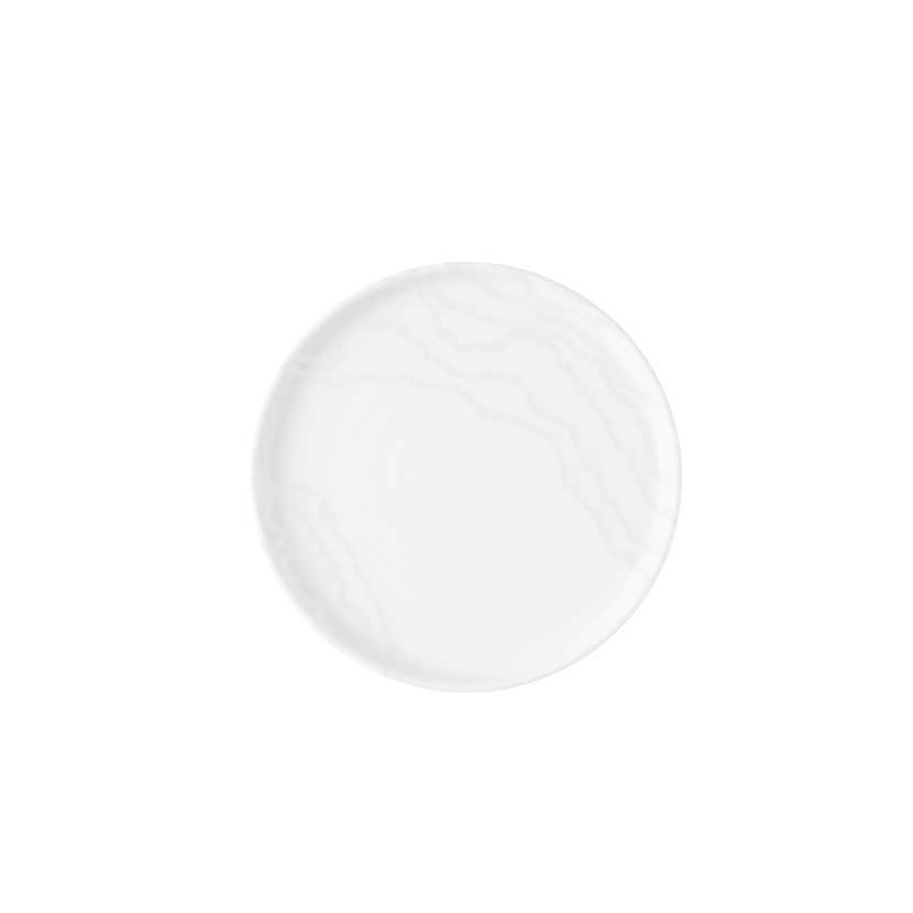 Tide White Walled Plate 26 cm 6/box