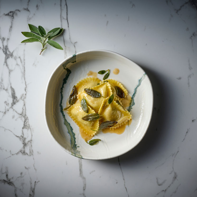 Tide Accents Green Organic Walled Bowl 23 cm 6/box