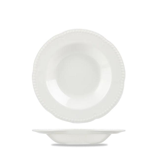 Buck'Ham White Rimmed Soup 23cm 24/box