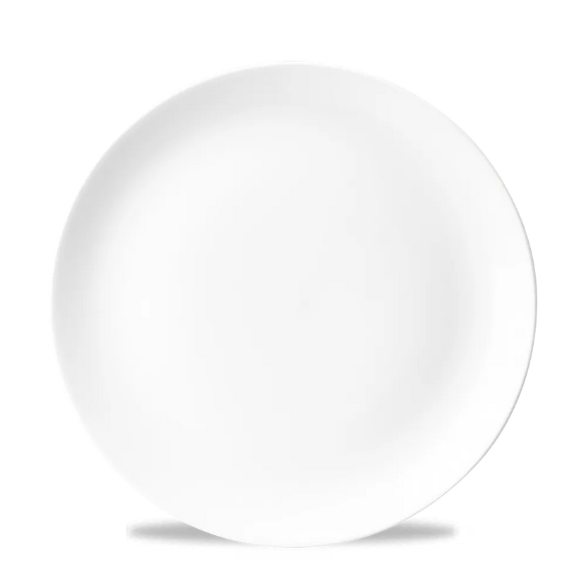 White Evolve Coupe Plate 22,9 cm 12/box