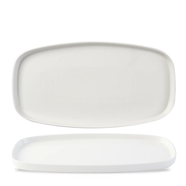 White Oblong Chefs Plates 30x15.4cm 6/box