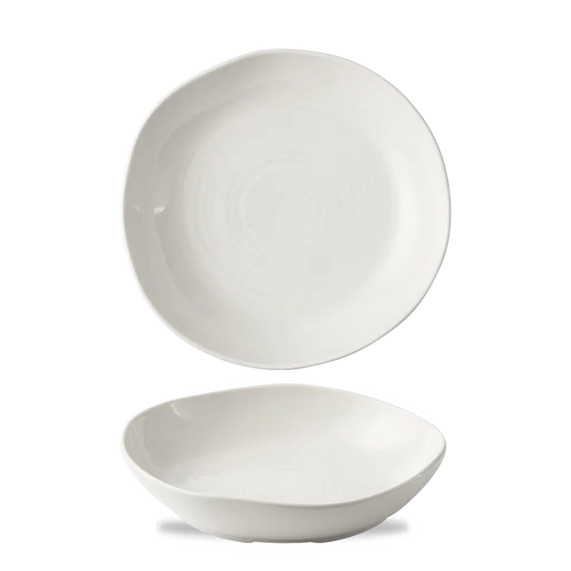 White Natural Deep Bowl 21,5cm 6/box