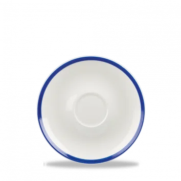 Retro Blue Coupe Saucer 16cm 24/box