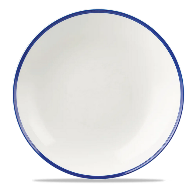 Retro Blue Coupe Bowl 30cm 6/box