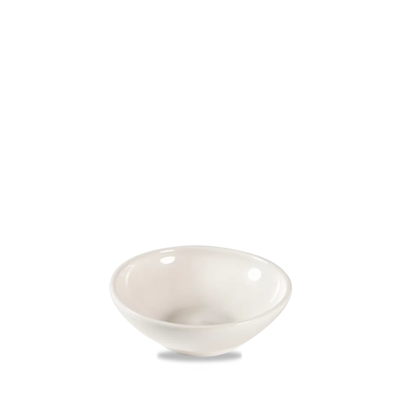 Nourish White Contour Shallow Bowl 266 ml 12/box