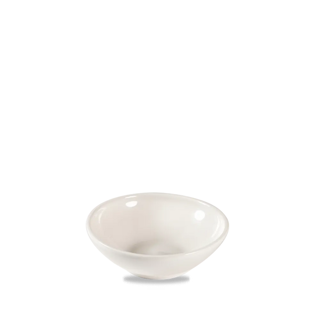 Nourish White Contour Shallow Bowl 266 ml 12/box