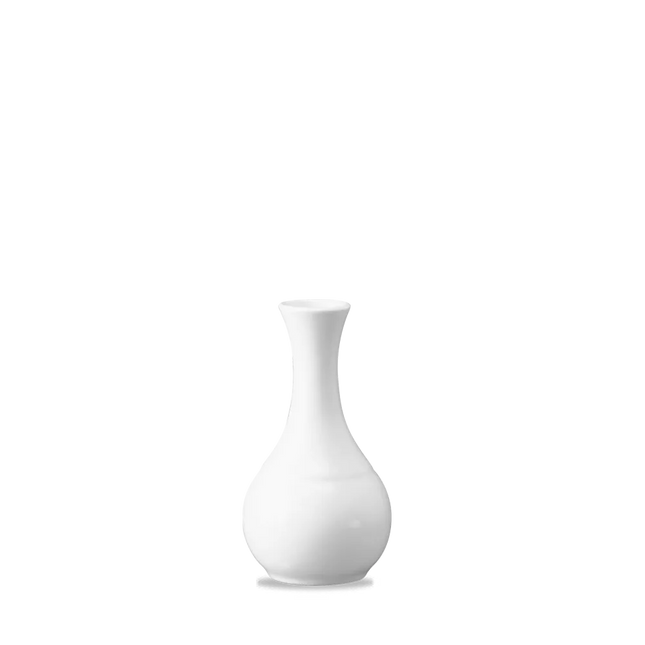 White Sandringham Bud Vase 13cm 6/box