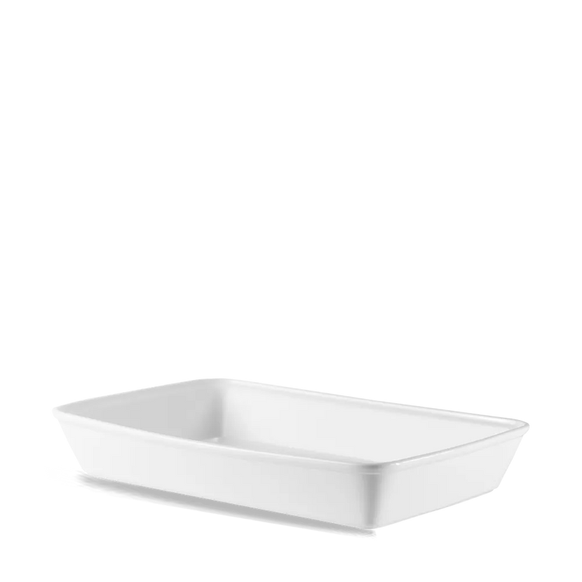 White Cookware Rectangle Baking Dish 15" 4/box