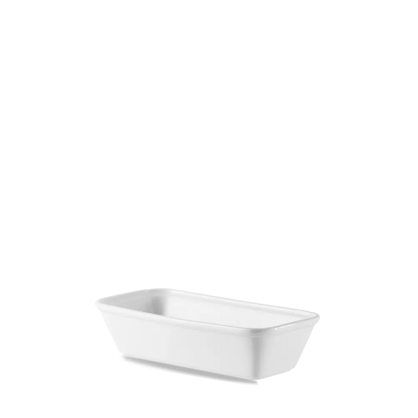 White Cookware Rectangle Baking Dish 5" 4/box