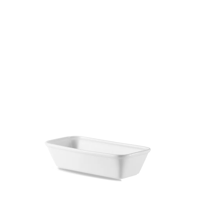 White Cookware Rectangle Baking Dish 13cm 4/box