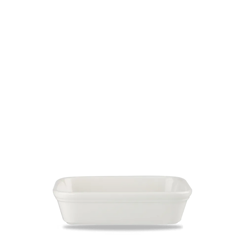 White Cookware Shallow Rectangular Dish 6.13" 12/box