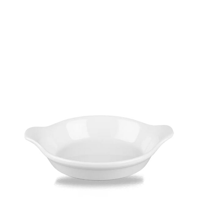 White Cookware Small Round Eared Dish 15 x 18cm 6/box