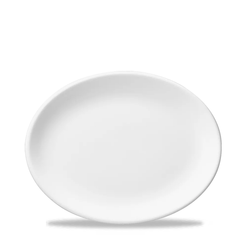 White Oval Plate 30cm 12/box