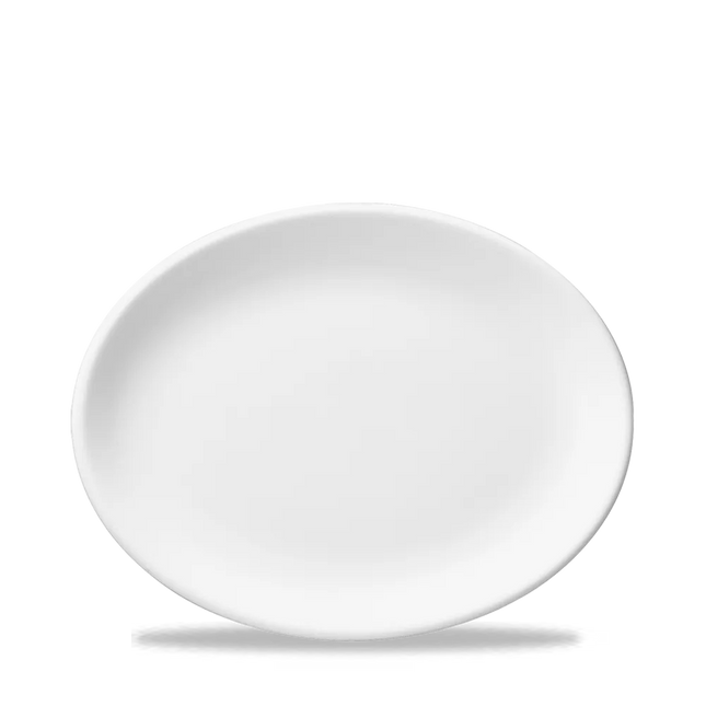 White Oval Plate 30cm 12/box