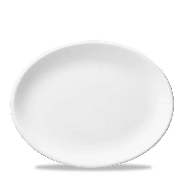 White Oval Plate 36cm 12/box