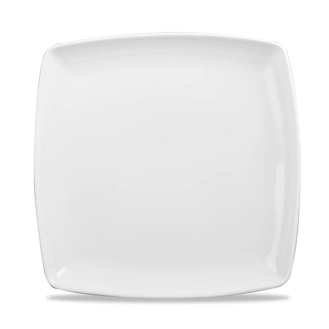 White Deep Square Plate 26cm 6/box