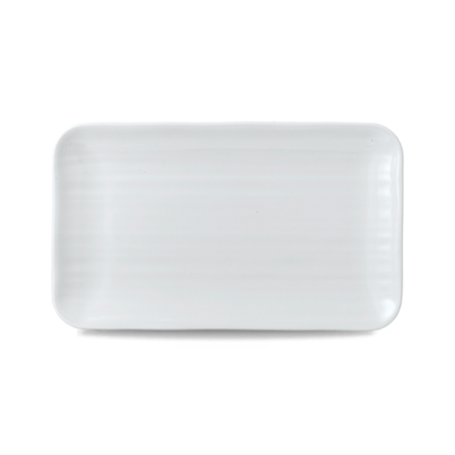 Dudson White Organic Rectangular Plate 27x16cm 12/box