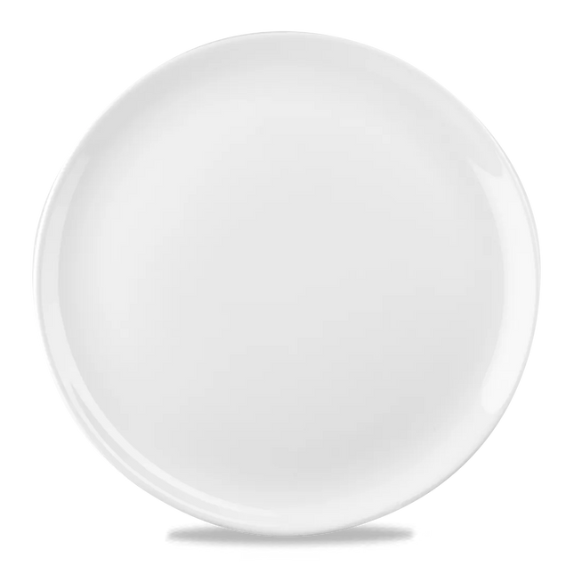White Round Evolve Plate 30cm 6/box
