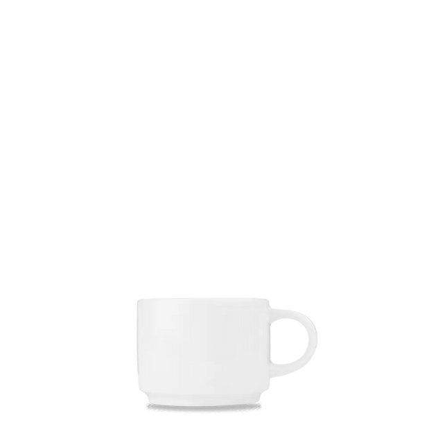 White Compact Stacking Teacup 222ml 24/box