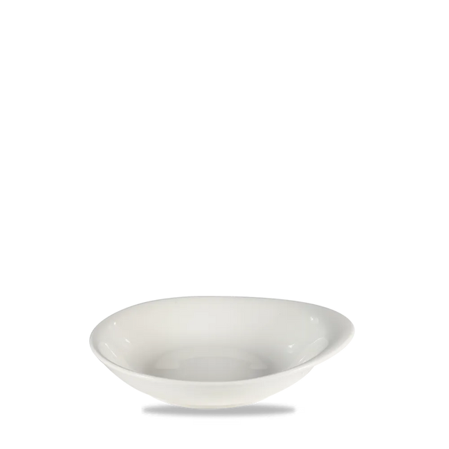 White Round Dish 16x14.5cm 12/box
