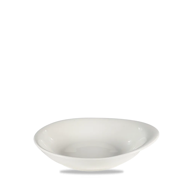 White Round Dish 18.5x16.8cm 12/box