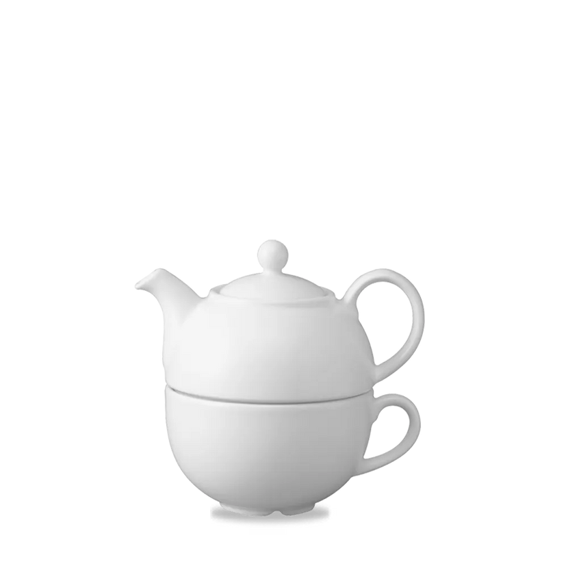 White Cafe One Cup Teapot 384ml 4/box