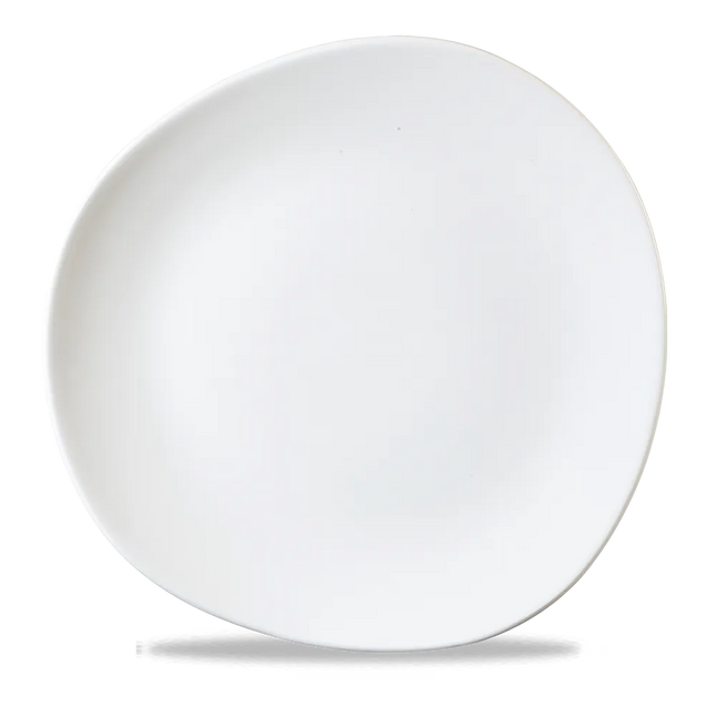 White Round Trace Plate 28.6cm 12/box