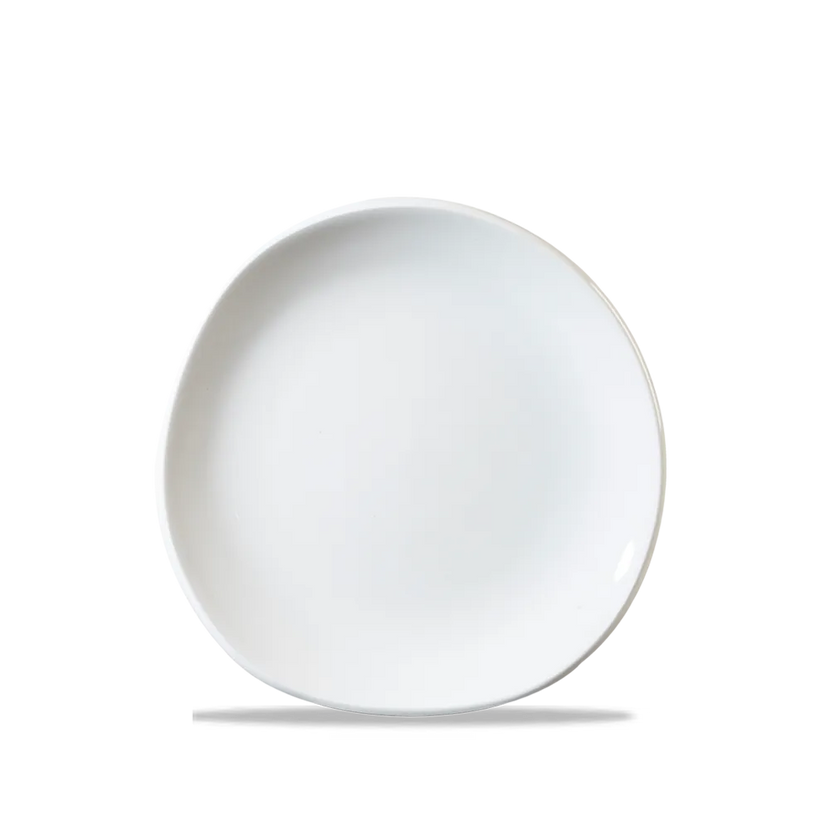 White Round Trace Plate 7 1/4" 12/box