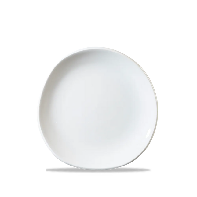 White Round Trace Plate 18.6cm 12/box